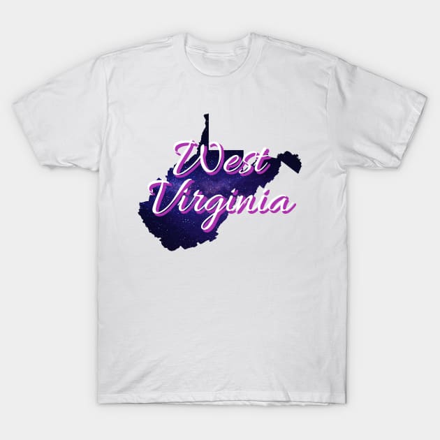 Galactic States - West Virginia T-Shirt by Daniela A. Wolfe Designs